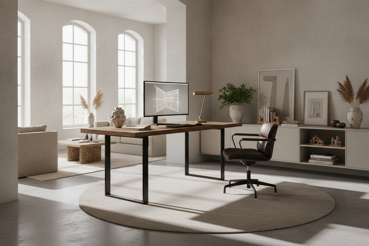 Desk Workstation for Home Blueprint: Structural Archetypes, Footprint Categories, Storage Integration, and Room Layouts