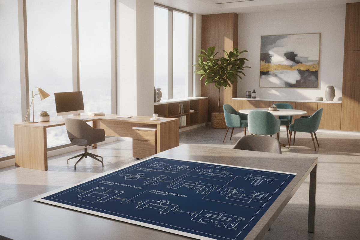 Desks and Returns Planning Blueprint: Structural Archetypes, Dimensional Clearances, Storage Integration, and Office Layouts