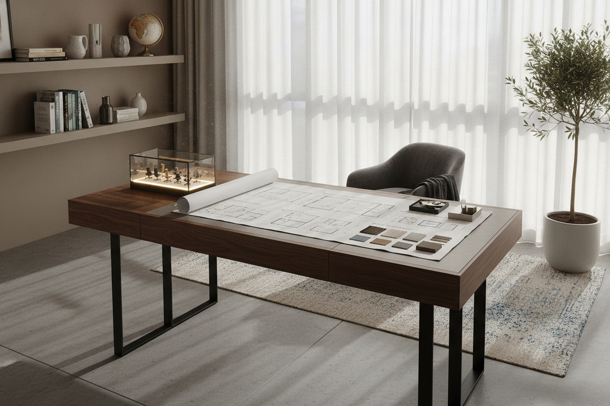 Desktop and Study Table Planning Blueprint: Functional Archetypes, Spatial Footprints, Material Selection, and Storage Integration