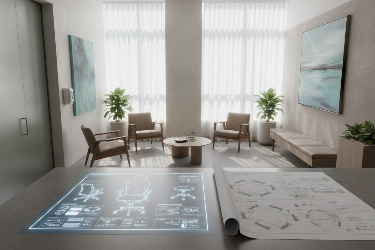 Doctor Office Chair Blueprint: Seating Archetypes, Clinic Waiting Room Layouts, Hygiene Materials, and Spatial Planning