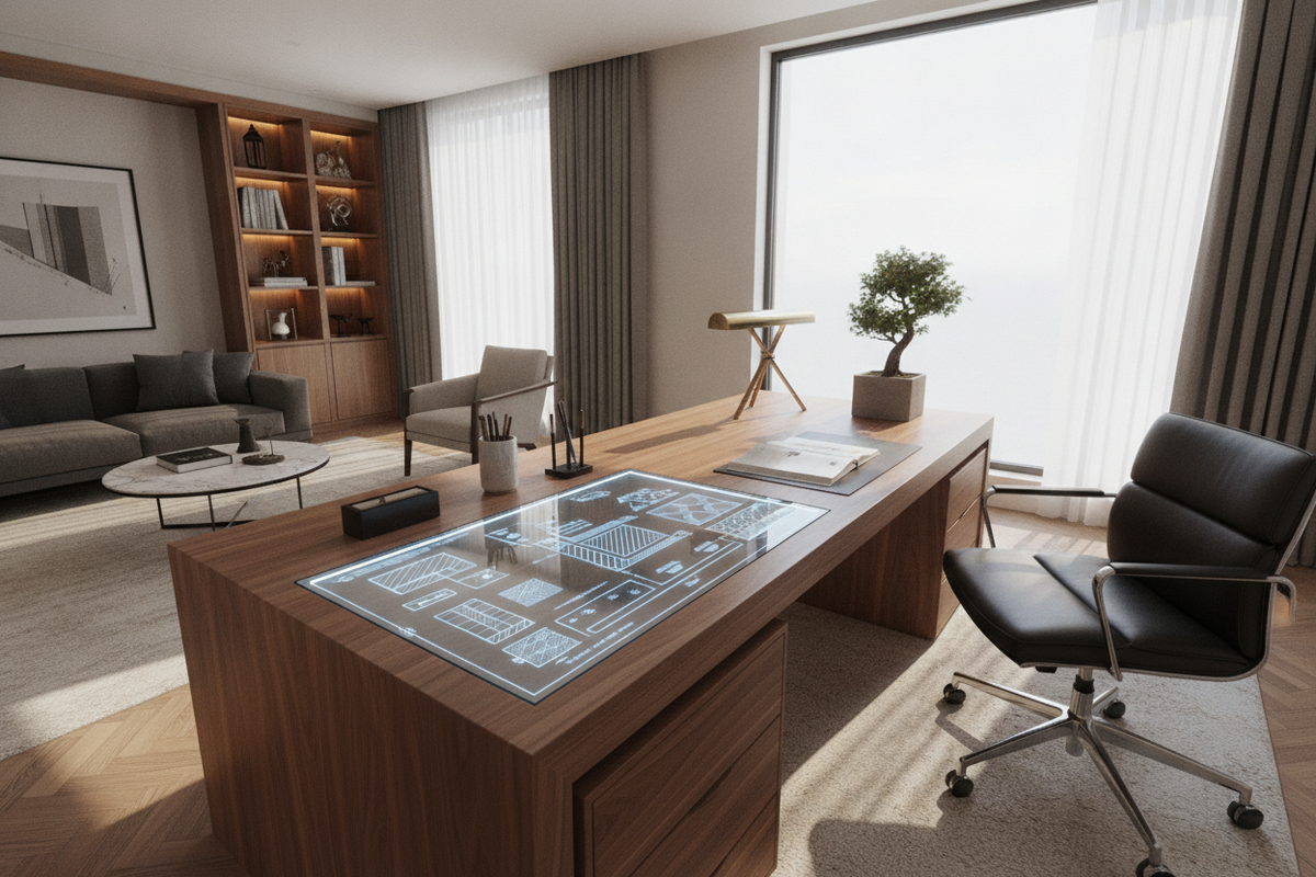 Elegant Desk Blueprint: Aesthetic Archetypes, Spatial Proportions, Material Textures, and Integrated Office Styling