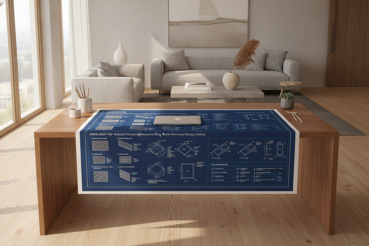 Jarvis Desk Top Blueprint: Material Dynamics, Dimensional Sizing, Frame Compatibility, and Workspace Storage Synergy