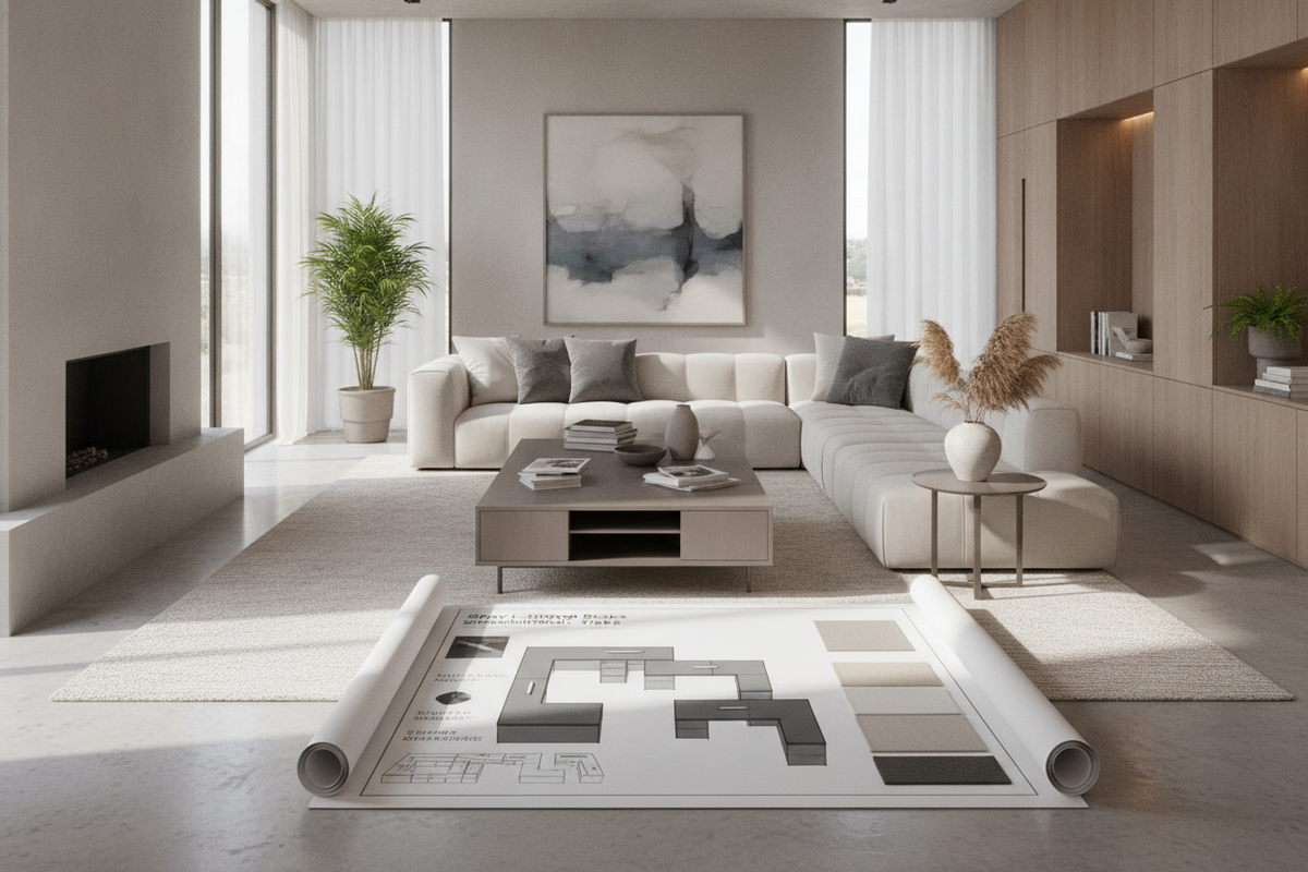 Gray L-Shaped Desks Blueprint: Dimensional Tiers, Neutral Palette Finishes, Storage Architecture, and Room Layouts