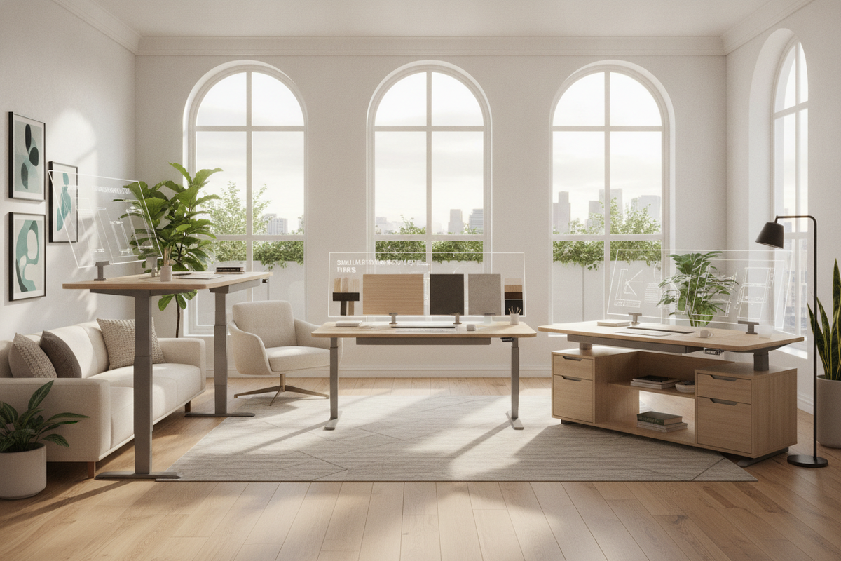 Adjustable Desks for Sale Blueprint: Dimensional Tiers, Frame Stability, Surface Materials, and Storage Synergy