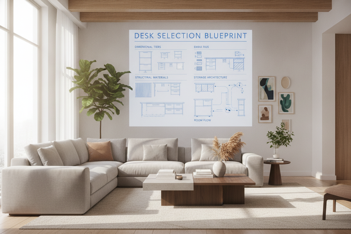 Desk Selection Blueprint: Dimensional Tiers, Structural Materials, Storage Architecture, and Room Flow
