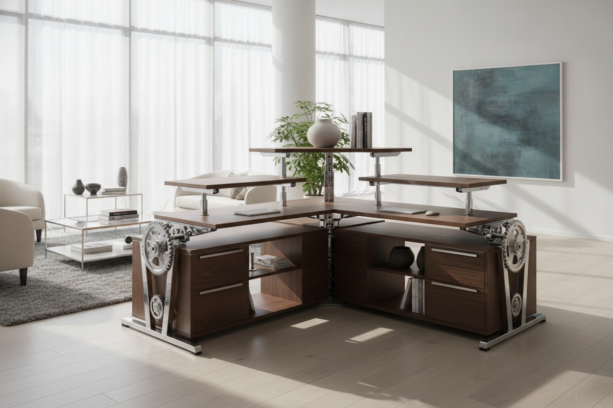 Sit and Stand Desks Blueprint: Dimensional Tiers, Kinetic Frame Mechanics, Storage Synergy, and Room Flow