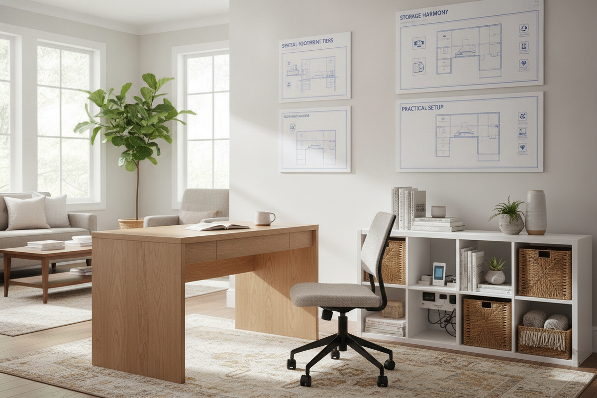 Homely Work Desk Blueprint: Domestic Aesthetics, Spatial Footprint Tiers, Storage Harmony, and Practical Setup