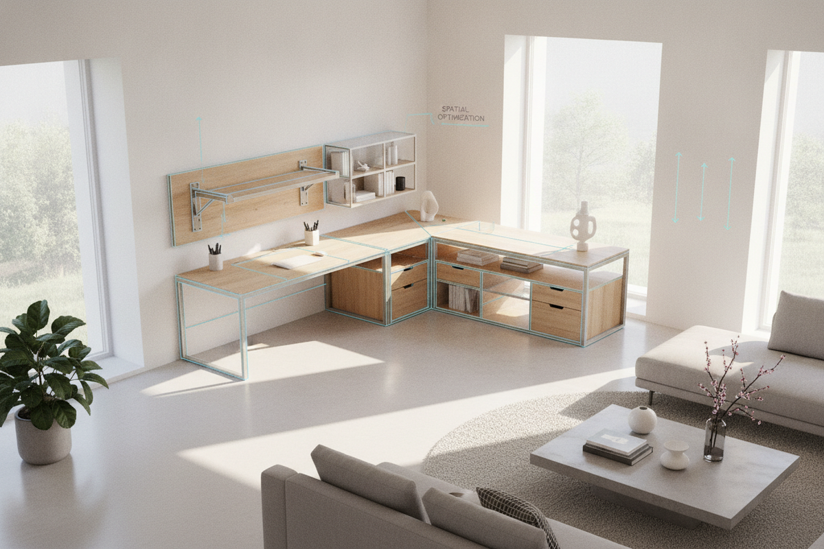 Corner Desk Blueprint: Geometric Configurations, Structural Mounting, Storage Harmony, and Spatial Optimization