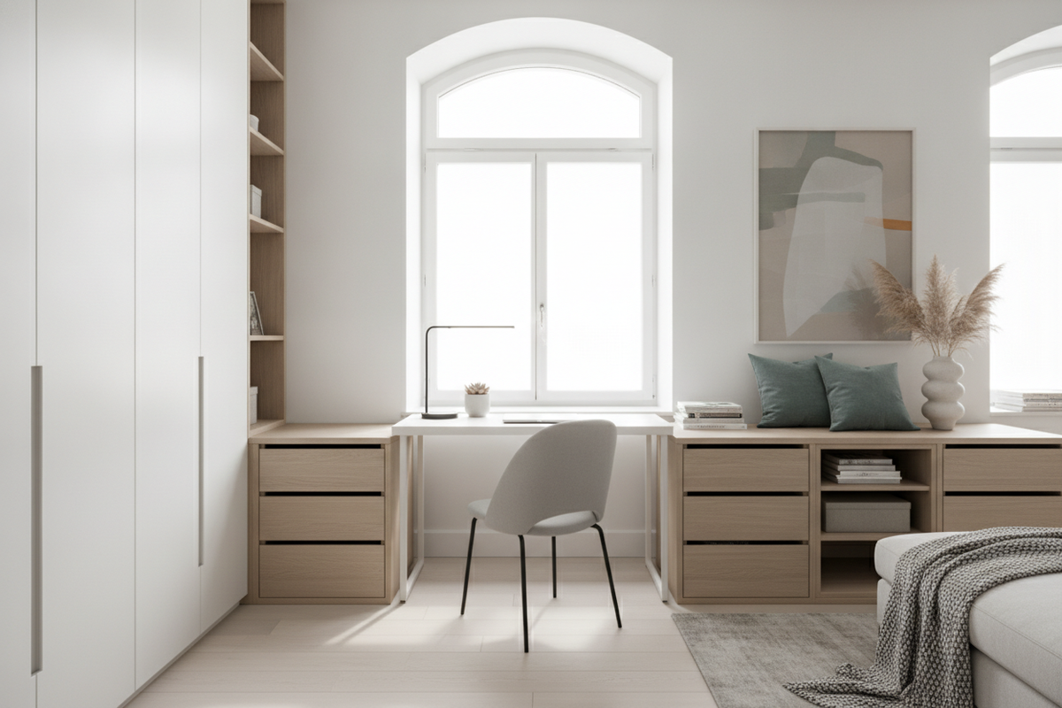 IKEA Desk for Bedroom Planning Guide: Room Fit, Slim Profiles, and Storage Blueprints