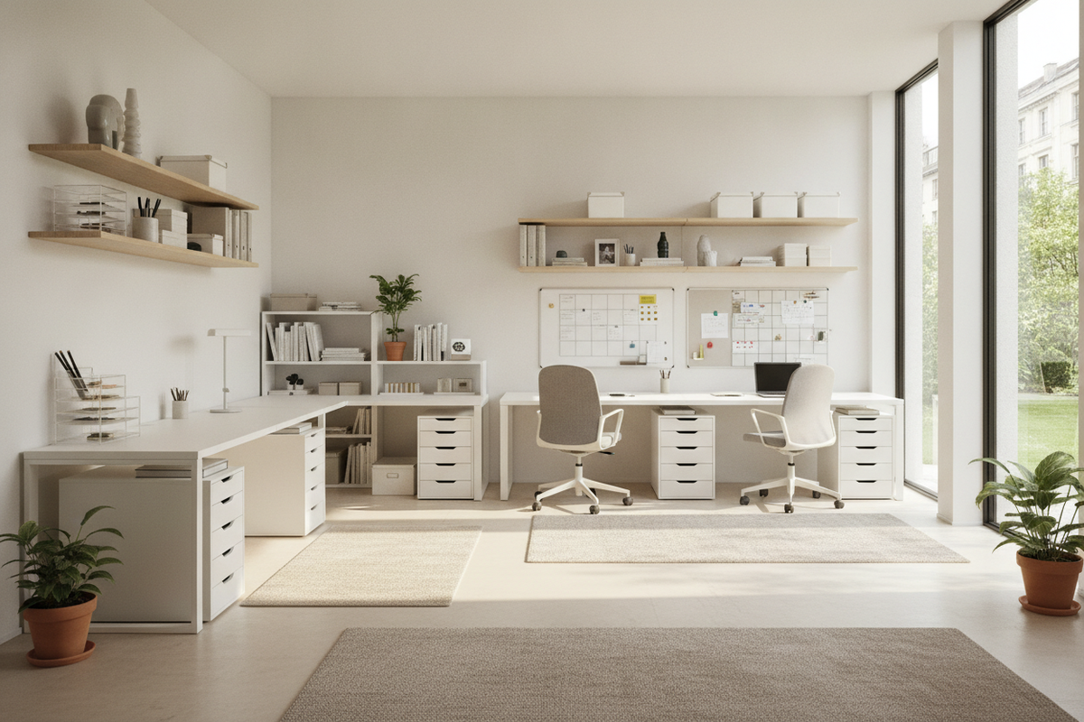 IKEA Desks with Drawers Guide: Sizing, Storage Architectures, and Layout Planning