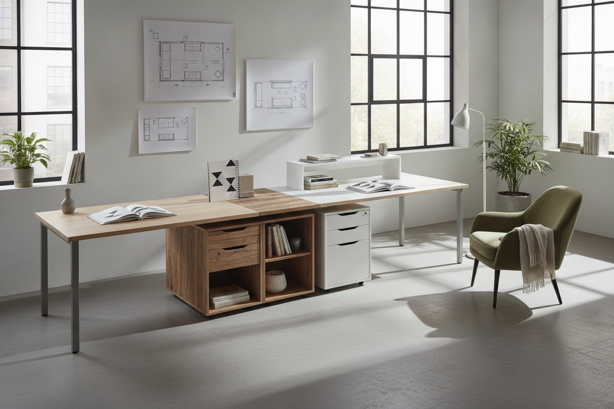IKEA Wood Desk Planning Guide: Materials, Spatial Sizing, and Storage Layouts