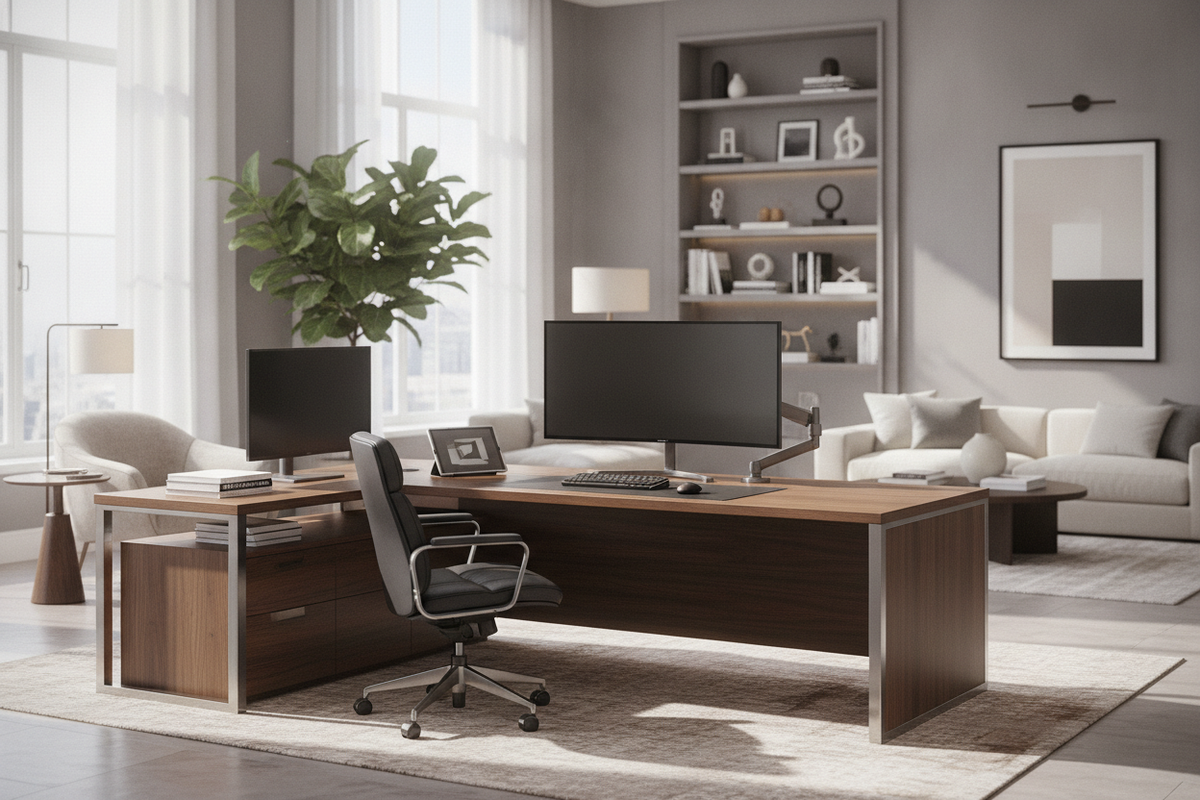 Left Hand Desk Guide: Left-Return Layouts, Ergonomic Zoning, and Room Planning