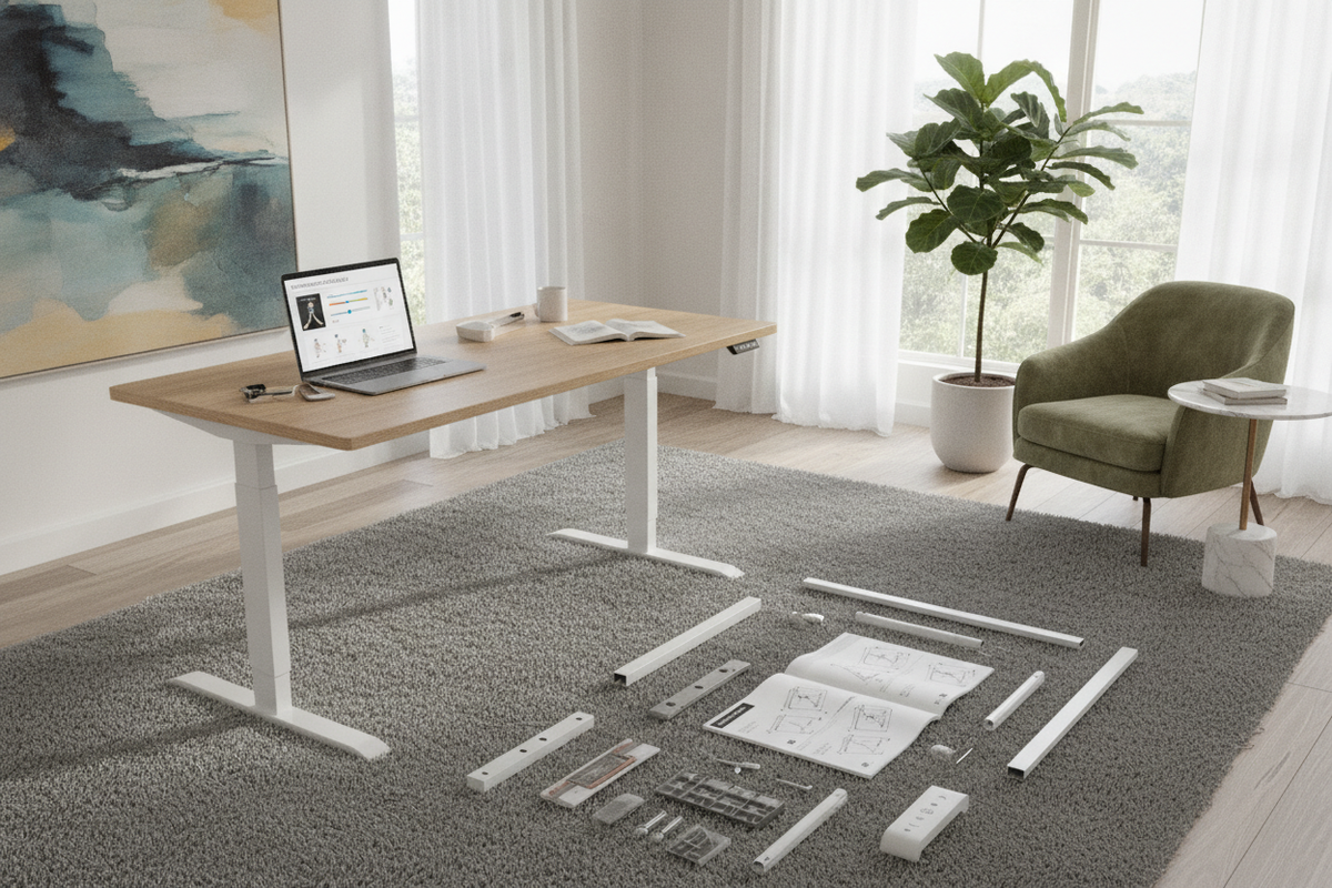 Maidesite Electric Standing Desk Manual: Assembly Steps, Keypad Setup, and Workspace Calibration