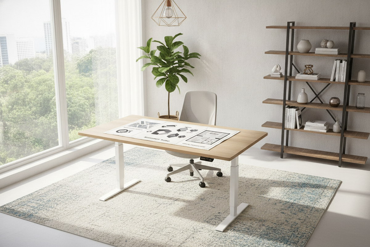 Marsail Standing Desk Guide: 48x28 Footprint Sizing, Assembly Setup, and Office Integration