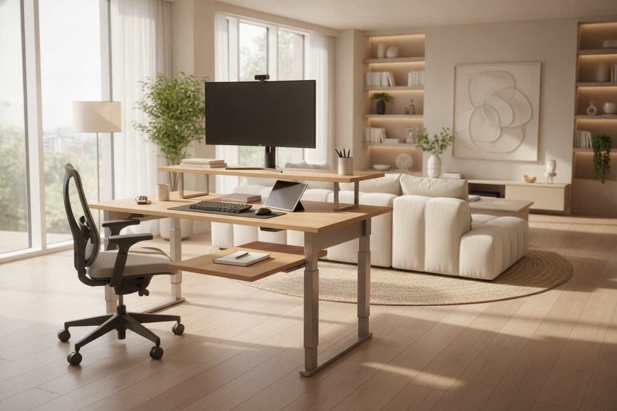Tiered Desk Guide: Multi-Level Surface Architecture, Ergonomics, and Room Fit