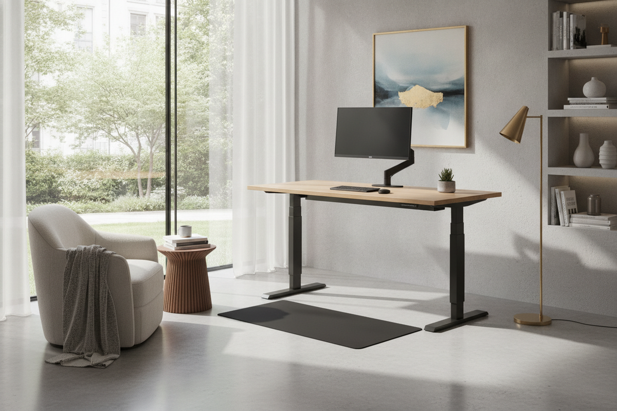 Modernchamp Standing Desk Guide: Dimensions, Frame Stability, and Ergonomic Room Integration