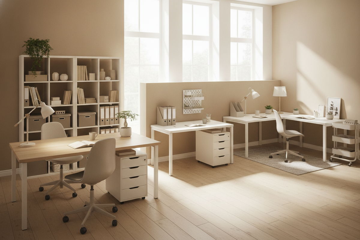 Desks at IKEA Buying Guide: Dimensions, Storage Pairing, and Workspace Selection