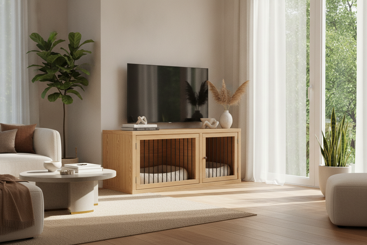 Wooden Dog Crate Furniture Guide for Living Rooms