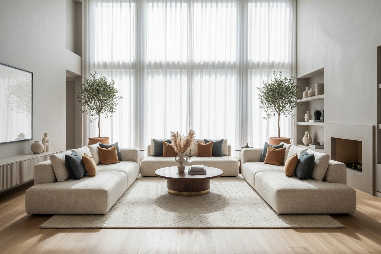 Designing with a Double Sofa Lounge: The Secret to Luxury Layouts