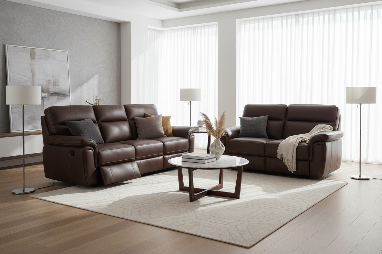 Styling a Leather Couch and Loveseat Recliner for Modern Luxury
