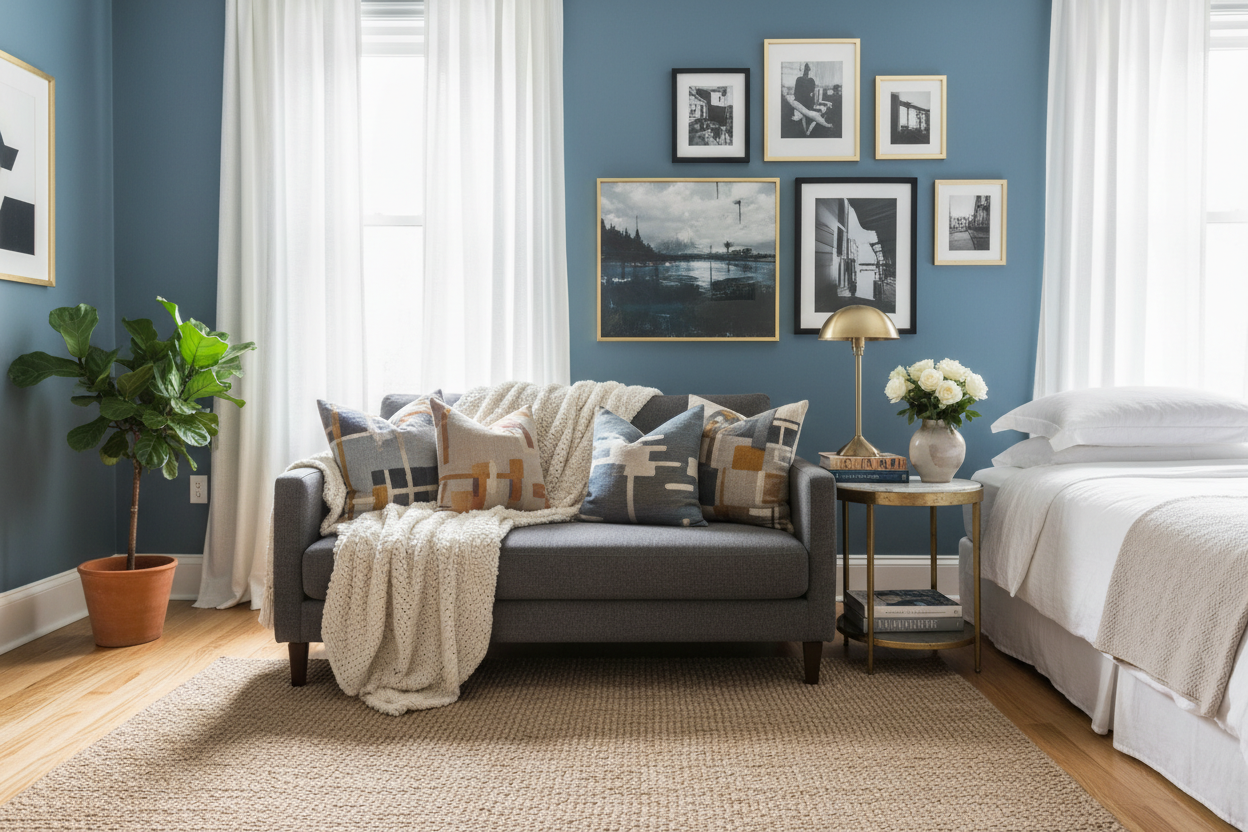 Make a Cheap Couch for Bedroom Look High-End: Expert Guide