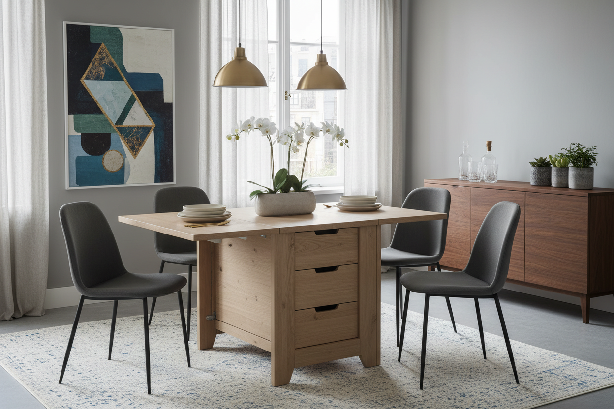 Styling a Space Saver Dining Table Ikea for a High-End Look
