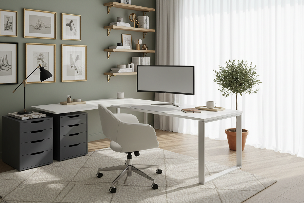 Styling Your IKEA Corner Table White for a Luxury Look