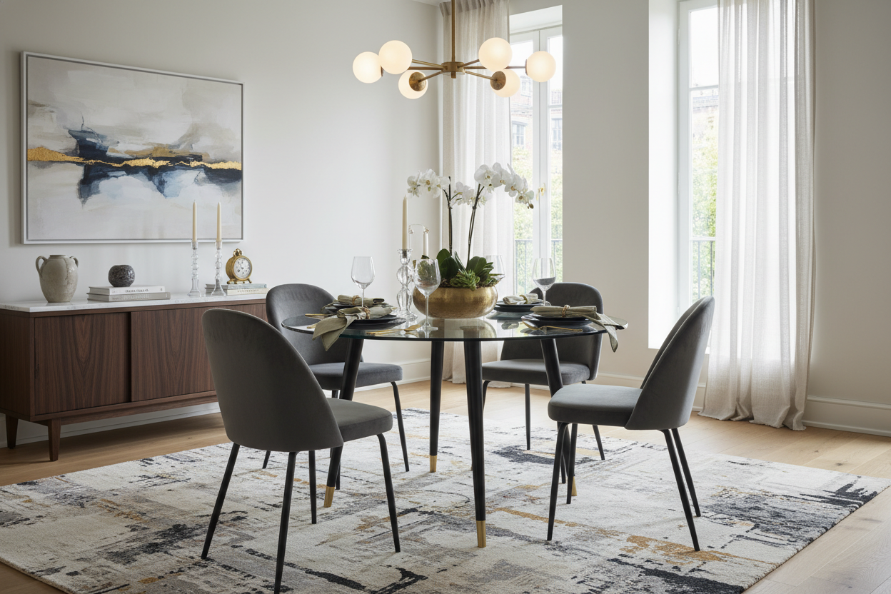 Styling Your IKEA Glass Dining Table Set for a High-End Look