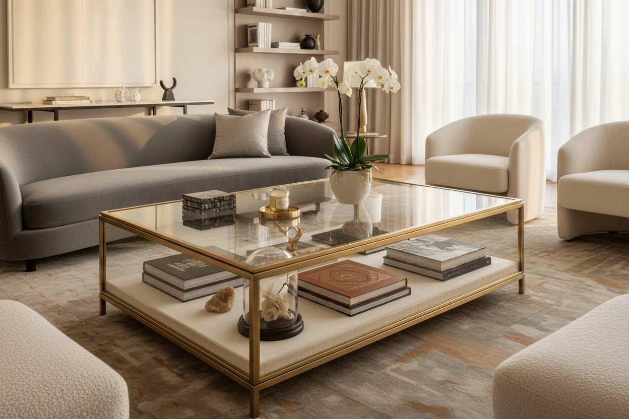 How to Style a Coffee Table with Display for a Luxury Look