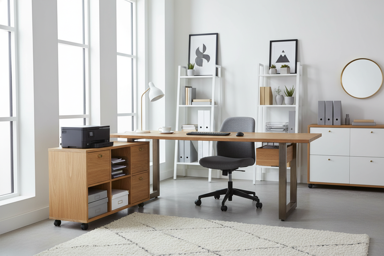 Elevate Your Workspace With A Custom Printer Stand Ikea Hack