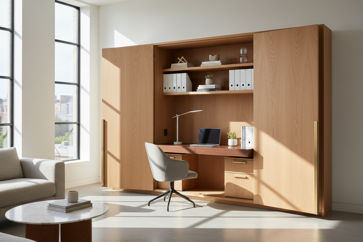 Why a Home Office in a Cabinet Is the Ultimate Design Solution