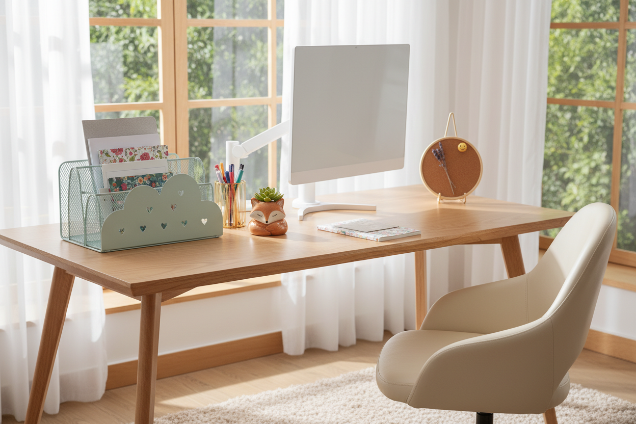 Styling A Decorative Desktop Organizer For A Curated Look