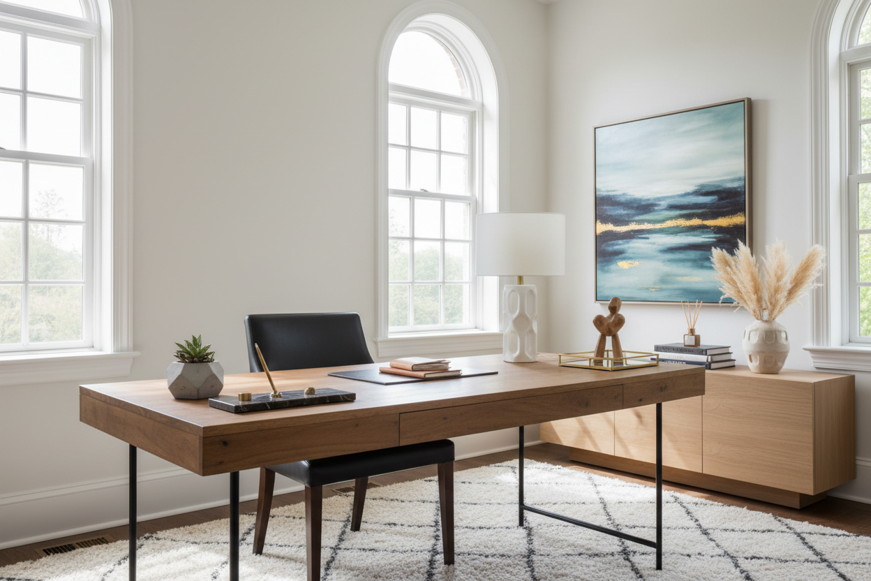 How to Style Home Office Desk Decorating Ideas for a High-End Look