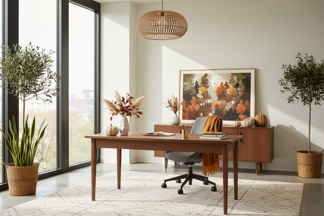 Elevate Your Workspace With Chic Fall Decoration for Office