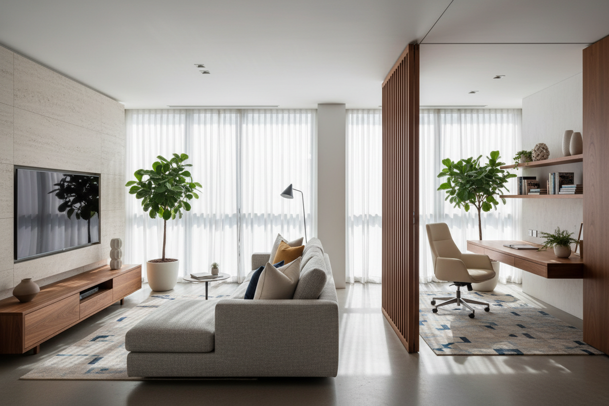 Designing a Seamless Office Family Room Combination