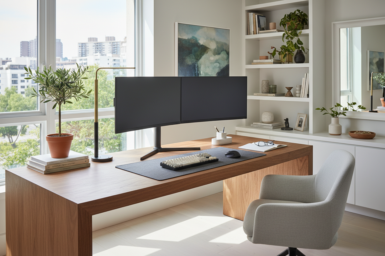 Curating a Work From Home Monitor Setup That Elevates Your Room
