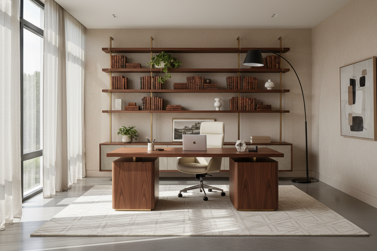 Furnishing Home Office: How to Style It for a High-End Look