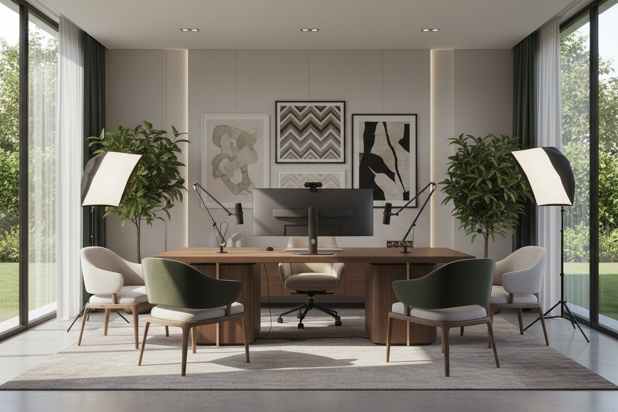 Conferencing Setup Secrets for a High-End Home Office
