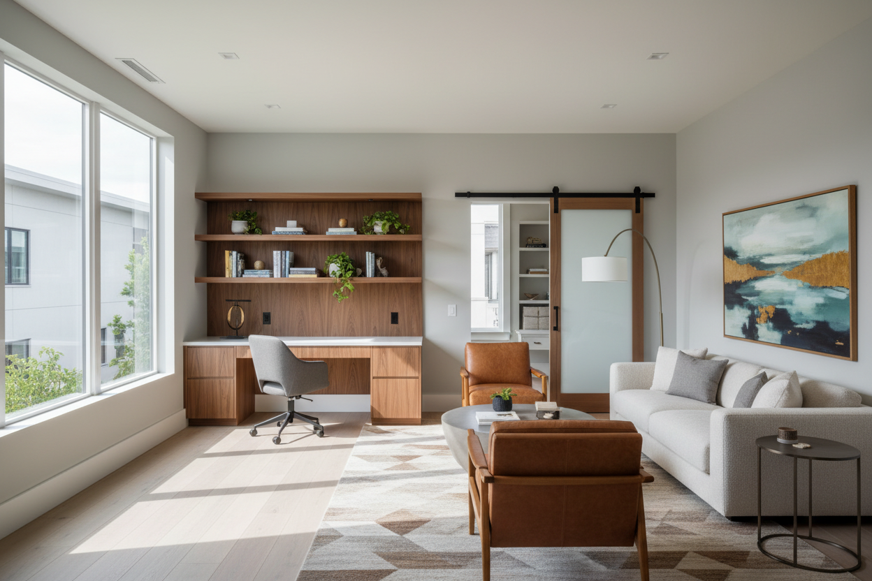 Office Den Layouts: How Designers Nail the Dual-Purpose Room