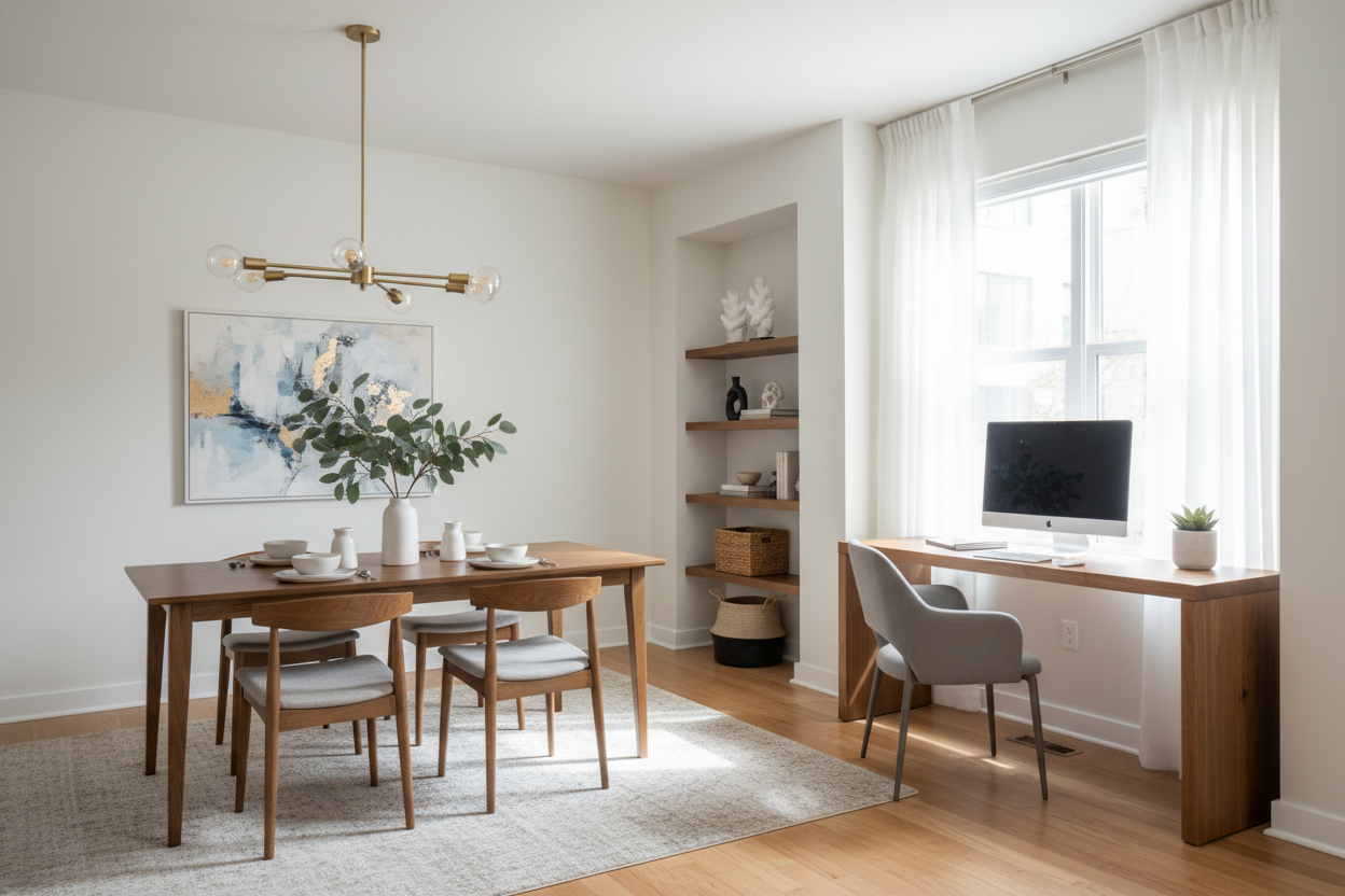 Computer Desk in Dining Room Ideas That Won't Ruin Dinner