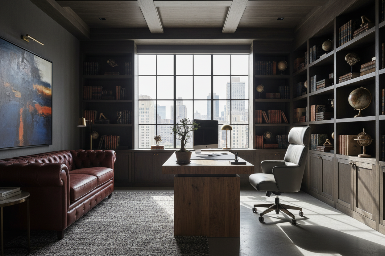 Home Office Ideas Masculine: How to Style for a High-End Look