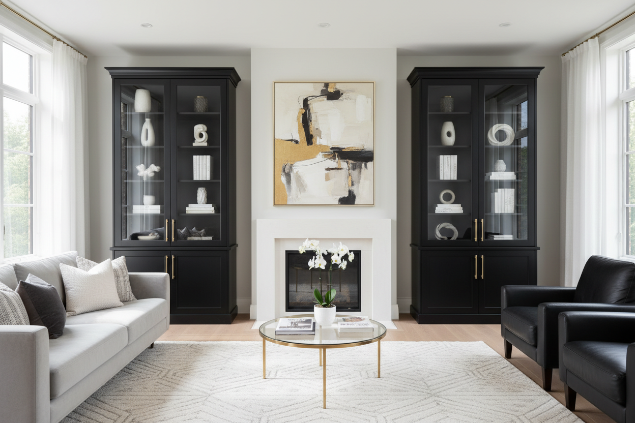 Black Tall Cabinets: How to Style Them for a High-End Look