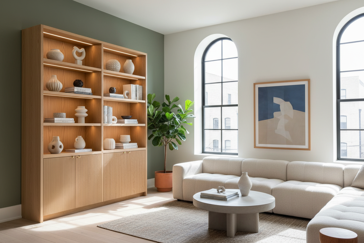 Tall Cabinet Living Room Ideas for Awkward Empty Corners