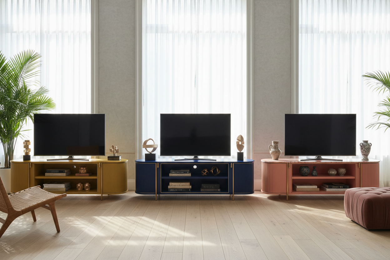 Color TV Stand: How to Style Bold Consoles for a High-End Look