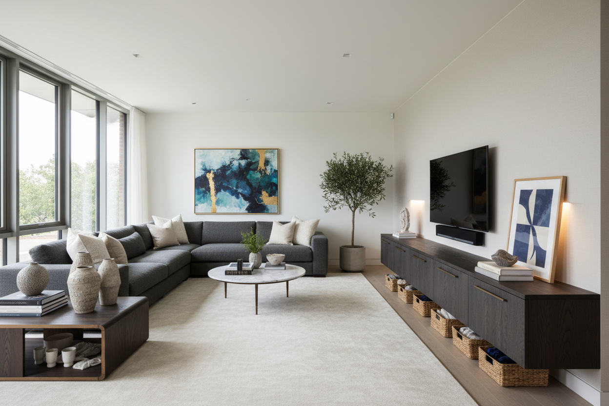 Modern TV Stand Long: How to Style Wide Media Consoles
