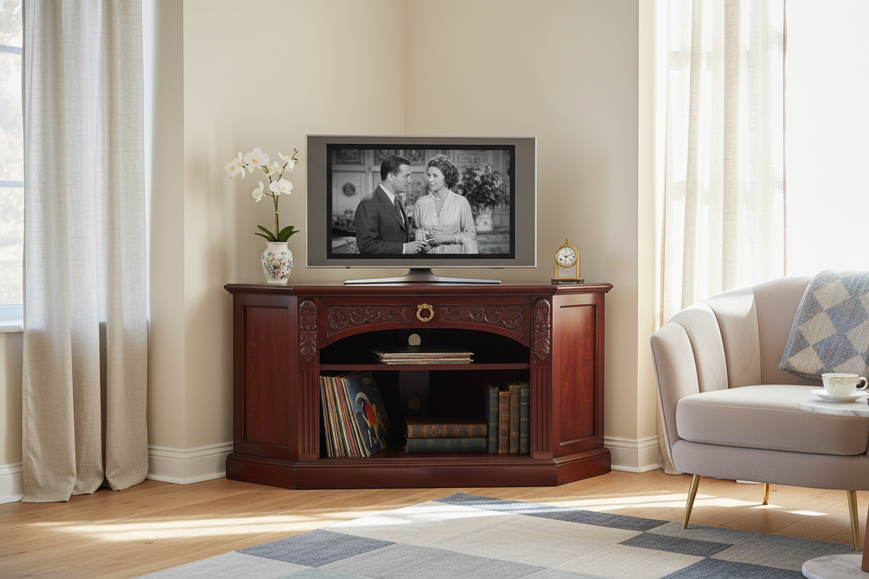 Antique Corner TV Stand: How to Style It for a High-End Look