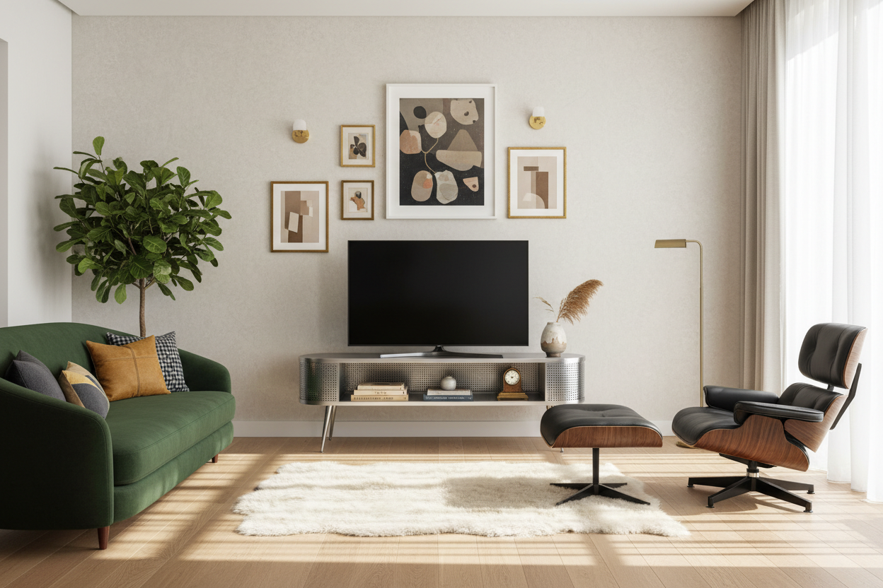 Retro Metal TV Stand: How to Style It for a High-End Look