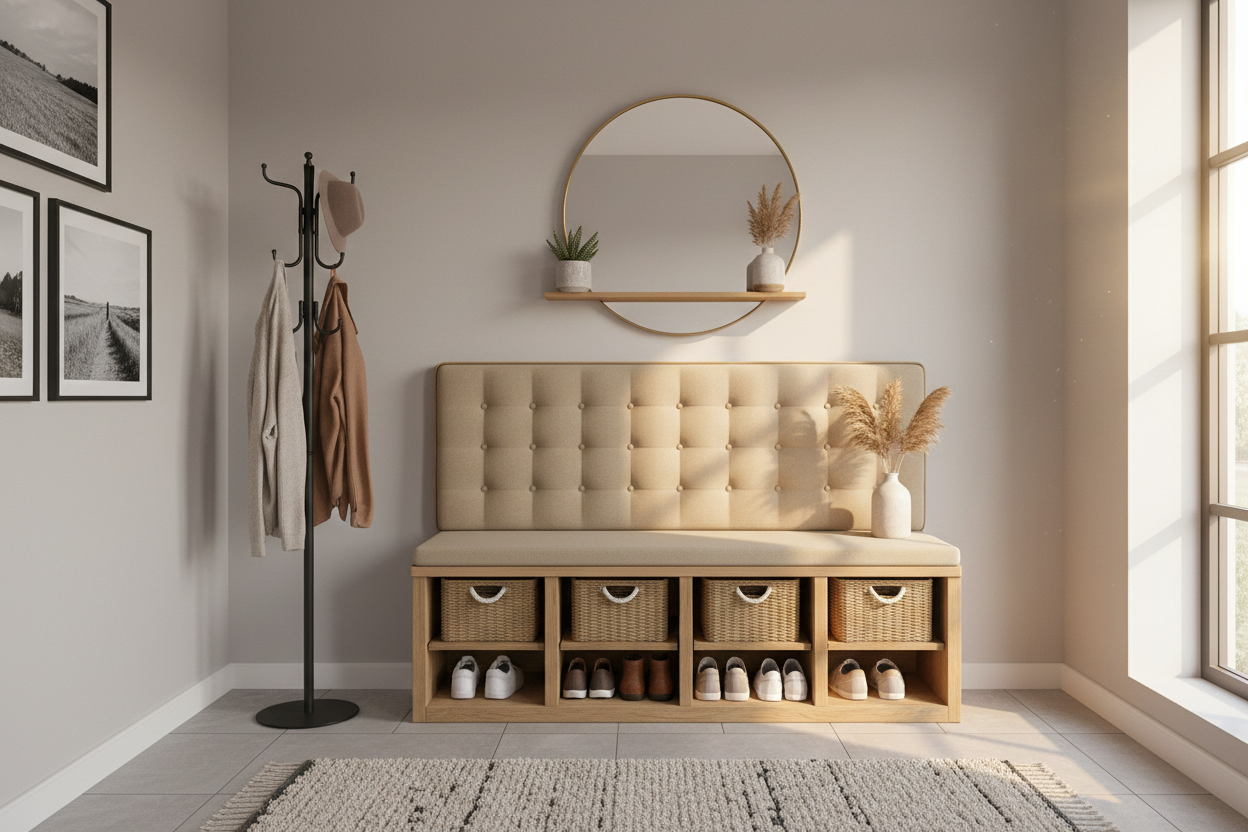 Reclaim Your Foyer: How to Choose the Perfect Entryway Bench with Storage