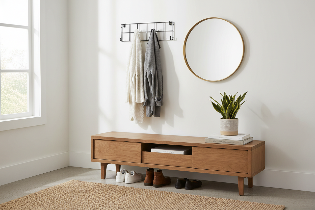 Stop the Shoe Pile: How to Choose an Accent Bench That Actually Fits Your Entryway