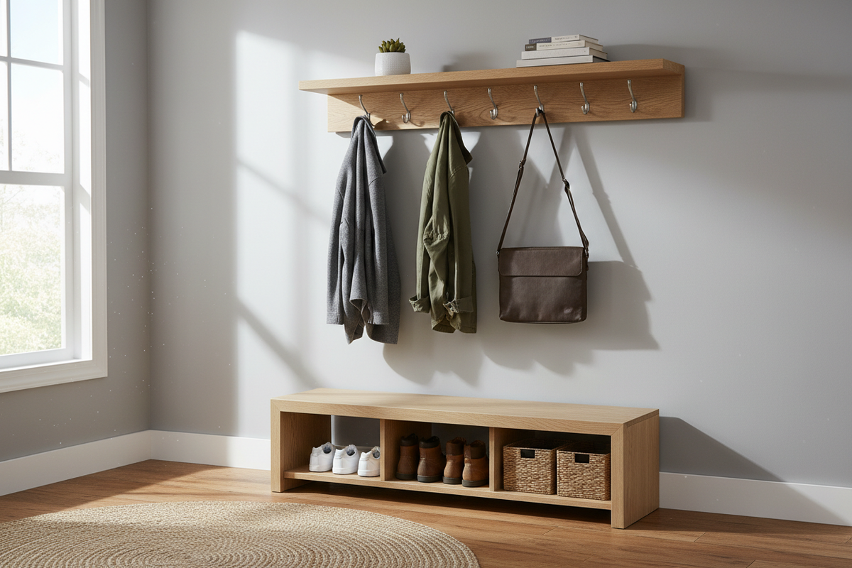 Stop Tripping Over Shoes: Why a 2-Piece Entryway Bench and Shelf Set T